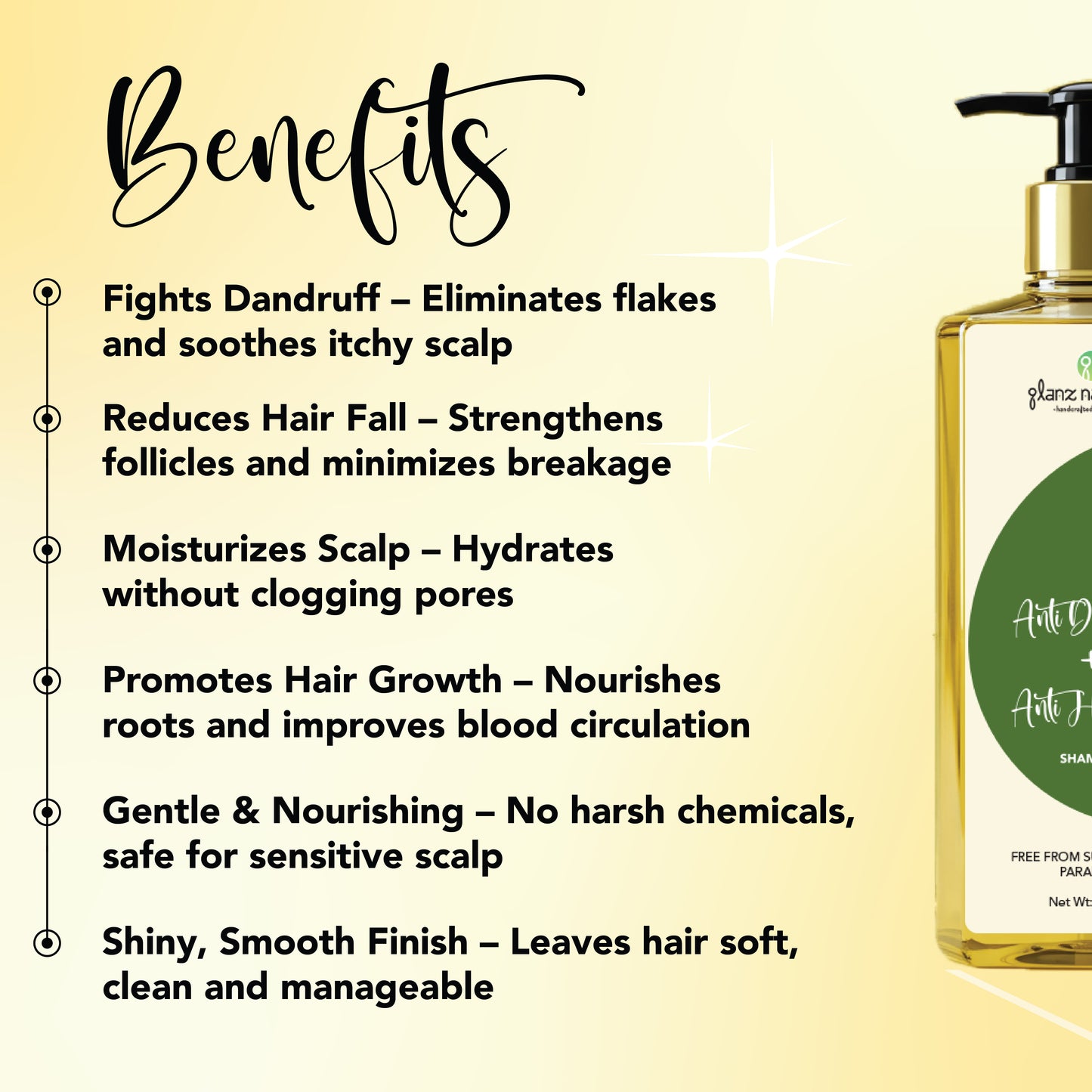 Anti dandruff +Anti hair fall shampoo for oily scalp -250 ml