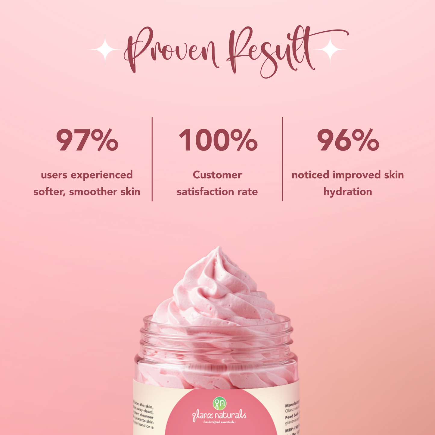 Natural Rose Fluffy Whipped Cream Soap – Gentle Cleansing & Hydration for Face & Body | 50g