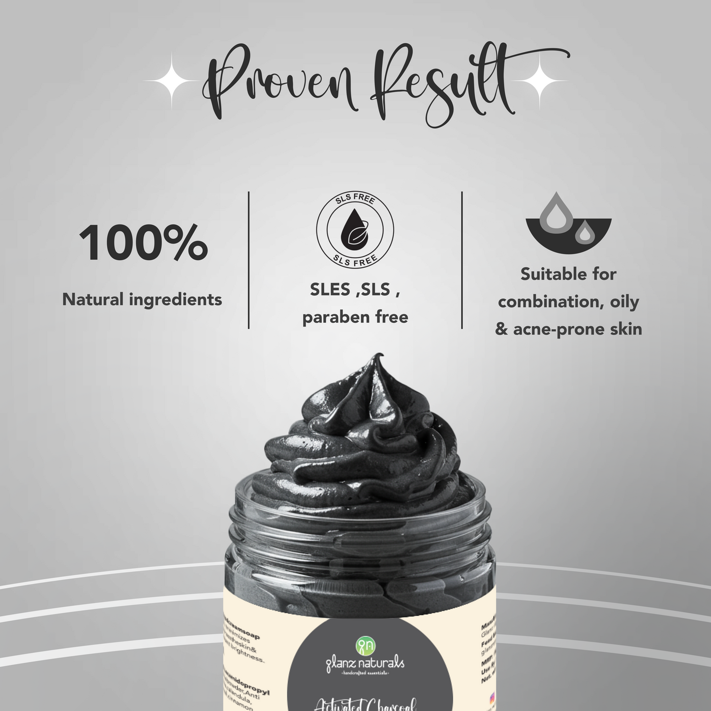 Charcoal Fluffy Whipped Cream Soap |50 gm
