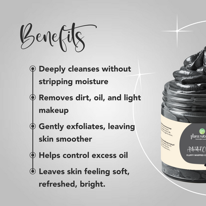 Charcoal Fluffy Whipped Cream Soap |50 gm