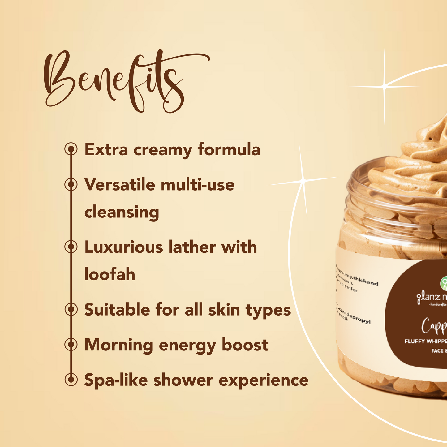 Cappuccino Fluffy Whipped Cream Soap