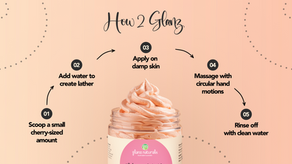 French Pink Clay Fluffy  Whipped Cream Soap